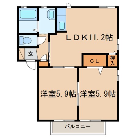 グレース　ホリの物件間取画像